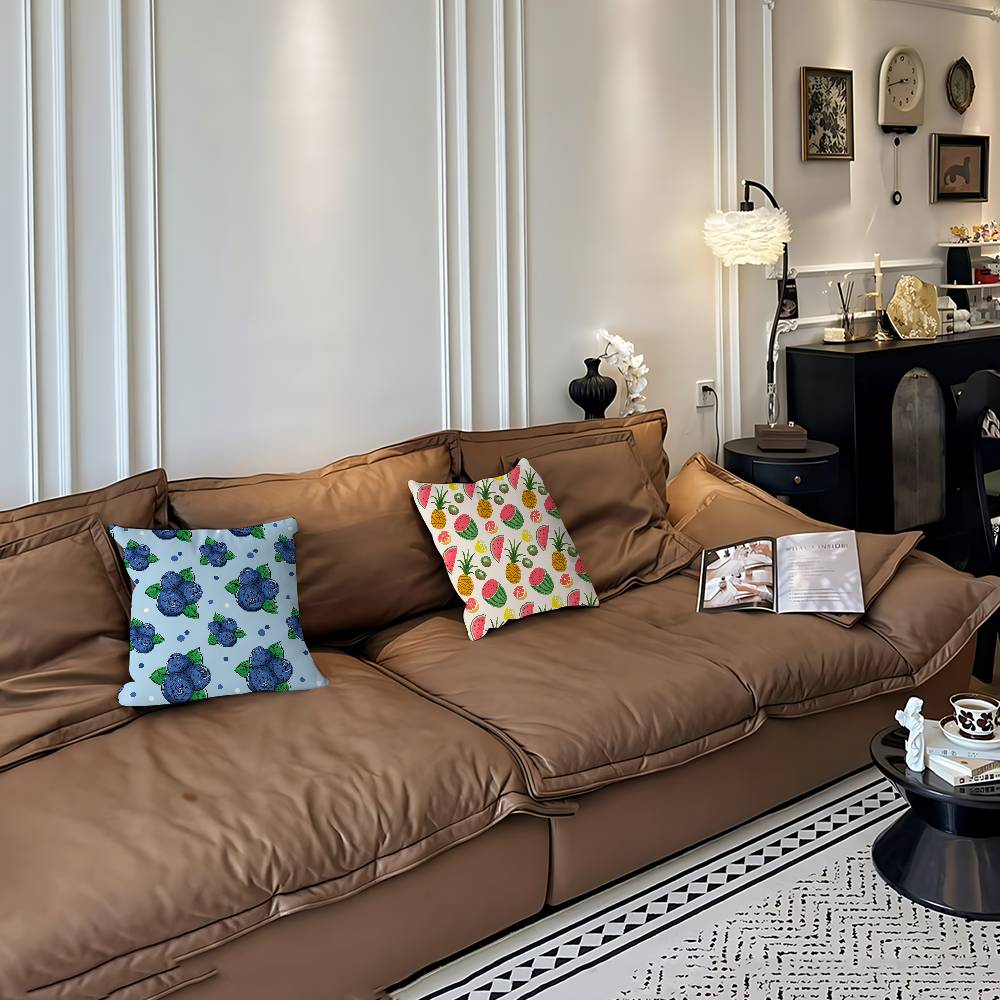 Art Fruit Pillow Gift Home Office Decoration Pillow Bedroom Sofa Car Cushion CoverPillow Case