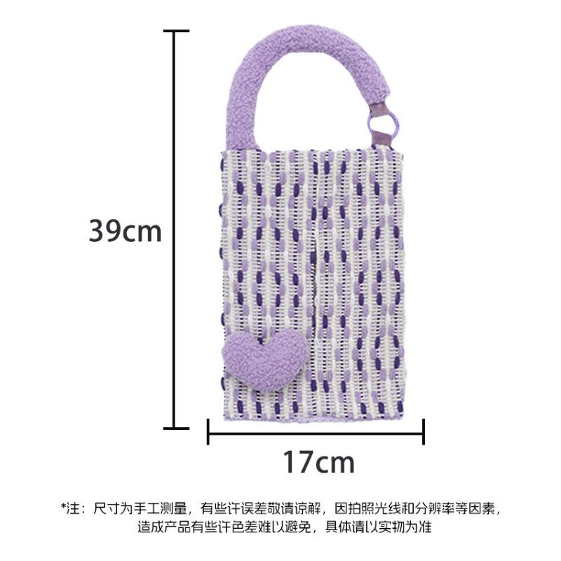 Creative Heart Shape Hanging Backseat Car Tissue Box Multi Functional Tissue Bag