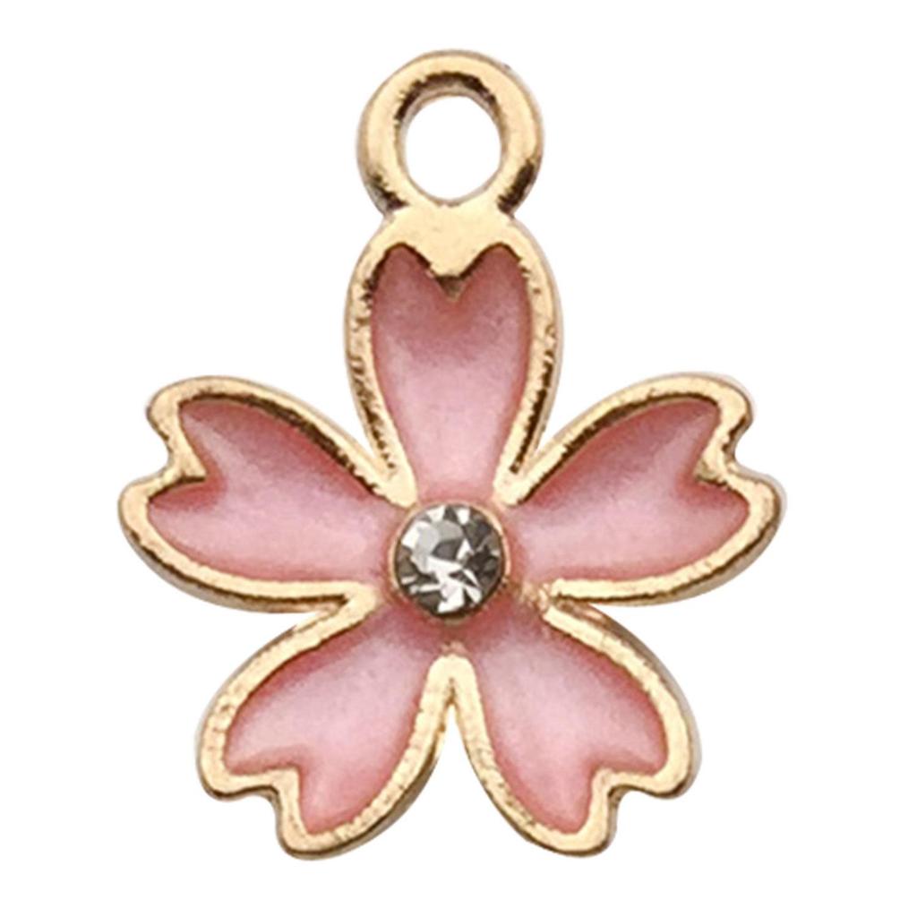 Pink Series DIY Jewelry Accessories: 20-Drop Oil Mix for Bracelets, Earrings, Keychains, Pendants, Butterflies & Unicorns
