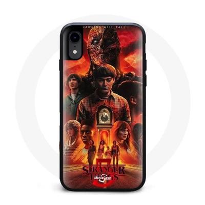 Coque - Maniacase - Iphone XS - Noir - Souple - Stranger Things Saison 5