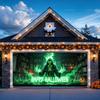 1Pc Happy Halloween! Garage Background Banners Are Perfect For Adding A Spooky Atmosphere To Patios Gardens And Themed Parties