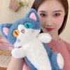 Shark cat plush toy doll abnormal pupil shark cat meow throw pillow long leg doll child company