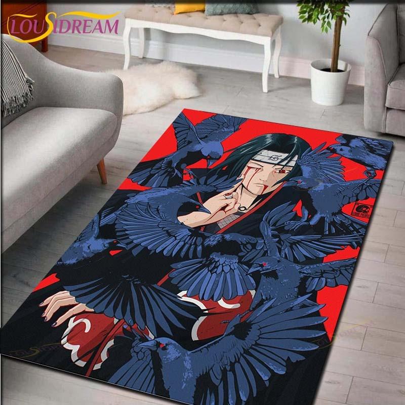 Naruto Anime Koberec Obývací pokoj Ložnice Koberec u postele Japonská studovna Počítačová židle Domácí Móda Podložka Koberec