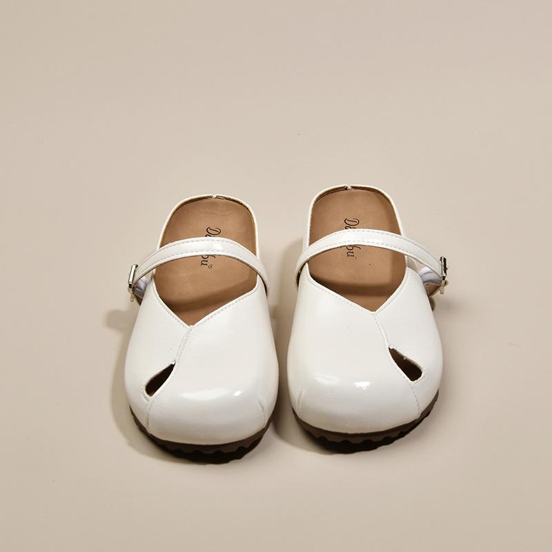 French Retro Inner Heightening Bag Head Half Slippers Women's Summer Outer Wear 2025 New Versatile Sandals One Pedal Lazy Shoes