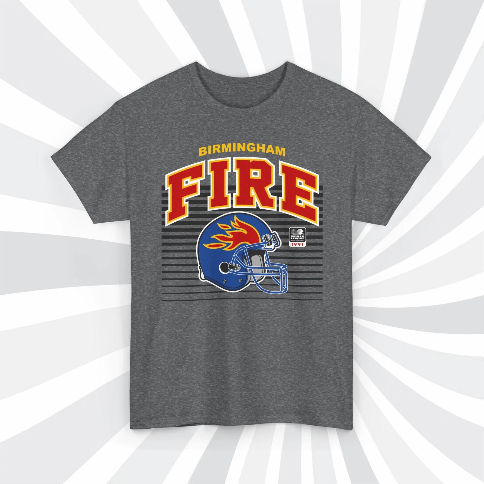 

Birmingham Fire 1991 WLAF Vintage Football Helmet T shirt 2XL
