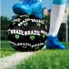 Brazil National Football Team Theme Soccer Ball Size 5 Soccer Ball Soft Touch Professional Training Football for Outdoor Sports