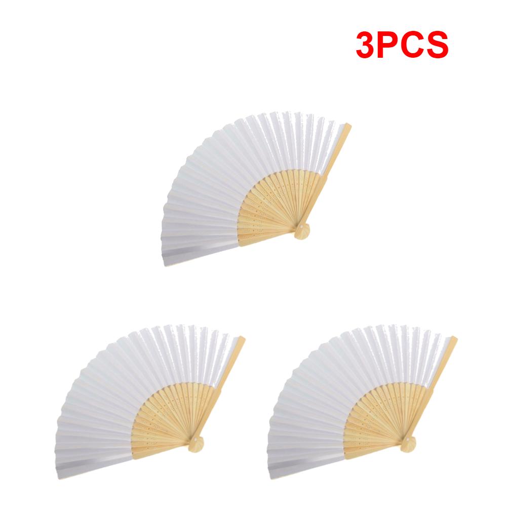 1-20 Stück DIY Papier Bambus Faltbare Dekorative Fächer Handbemalt Personalisierter Fächer für Handübungen Kalligraphie Zeichnen DIY Fächer