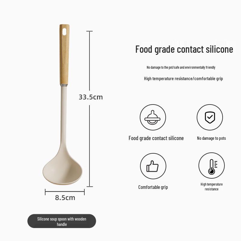 Pabei 5-Piece Silicone Kitchen Utensil Set