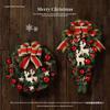 Décoration de Noël en rotin: Couronne, Guirlande, Ornements d'Arbre et Décorations de Porte