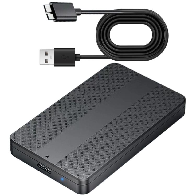 

2.5inch USB3.0 USB3.1 to SATAs SSDs Enclosure for HDDs Toolless Setups ABS Shell and Cooling Vents