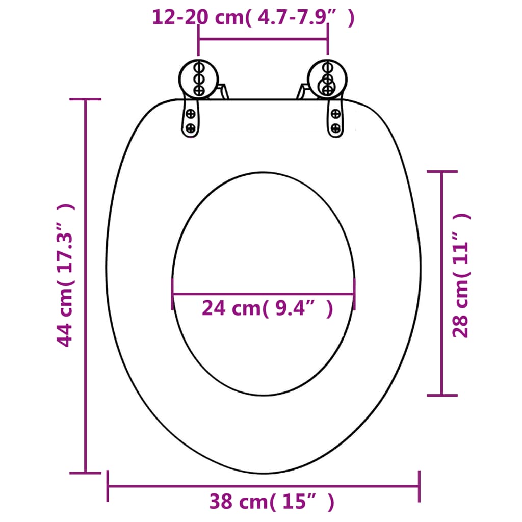 Weichschließender Toilettensitz mit MDF-Deckel Design Wassertropfen Grün
