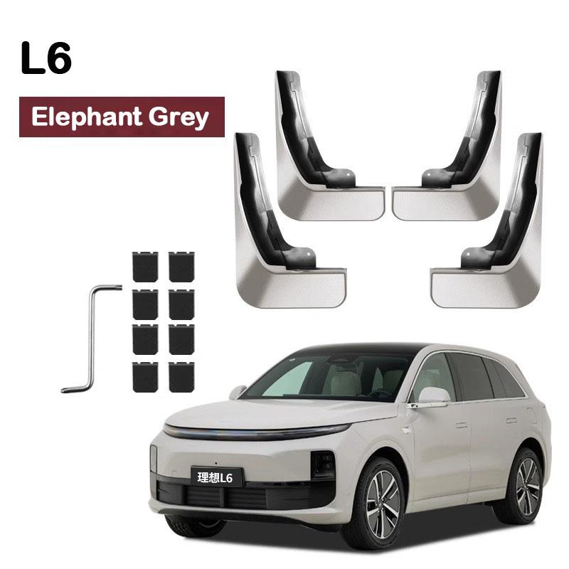 For Lixiang L6 L7 2024 Car Non-destructive Baking Paint Mudguards Front & Rear Wheels Splash Proof Fenders Auto Accessories