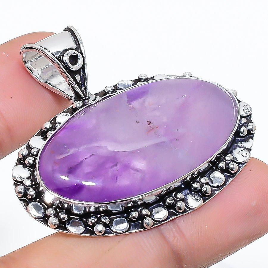

Sage Amethyst Gemstone Handmade Ethnic Jewelry Pendant 1.50 VR-4091