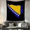 Bosnia and Herzegovina Wall Tapestry Aesthetic Wall Hanging Printed Fabric Blanket Decorative Tapestries for Bedroom Living Room Home Decor