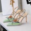 Bow Slim Heels High-End Women's Temperament High-End Without Being Tired From Behind The Feet And Tripping Women's Singles Shoes
