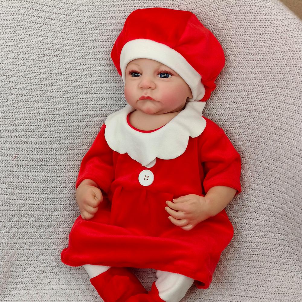 

Кукла-реборн 48 см, расписанные вручную волосы, игрушка-кукла, похожая на настоящую, мягкая на ощупь, новорожденная, ручная работа, художественная игрушка-кукла 48cm