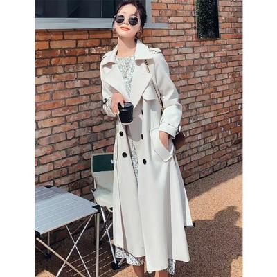 Sophisticated Plus Size Wrap Coat with Waist Tie, Slimming Effect, British Style Overcoat