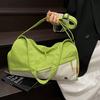 Color-blocked wet and dry separation gym bag travel bag