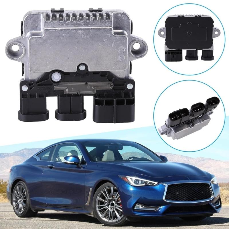 Durable Engine Cooling Fan Module for  2014-2019 21493-3JA0E 21493-3JA0A Radiator Fan Unit Control Module Replacement