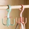 Wardrobe Rotating Hanger Hook Space Saving Organizer Clothes Rack Shoes Bag Belt Scarf Hanger Closet Storage Hanging Holder