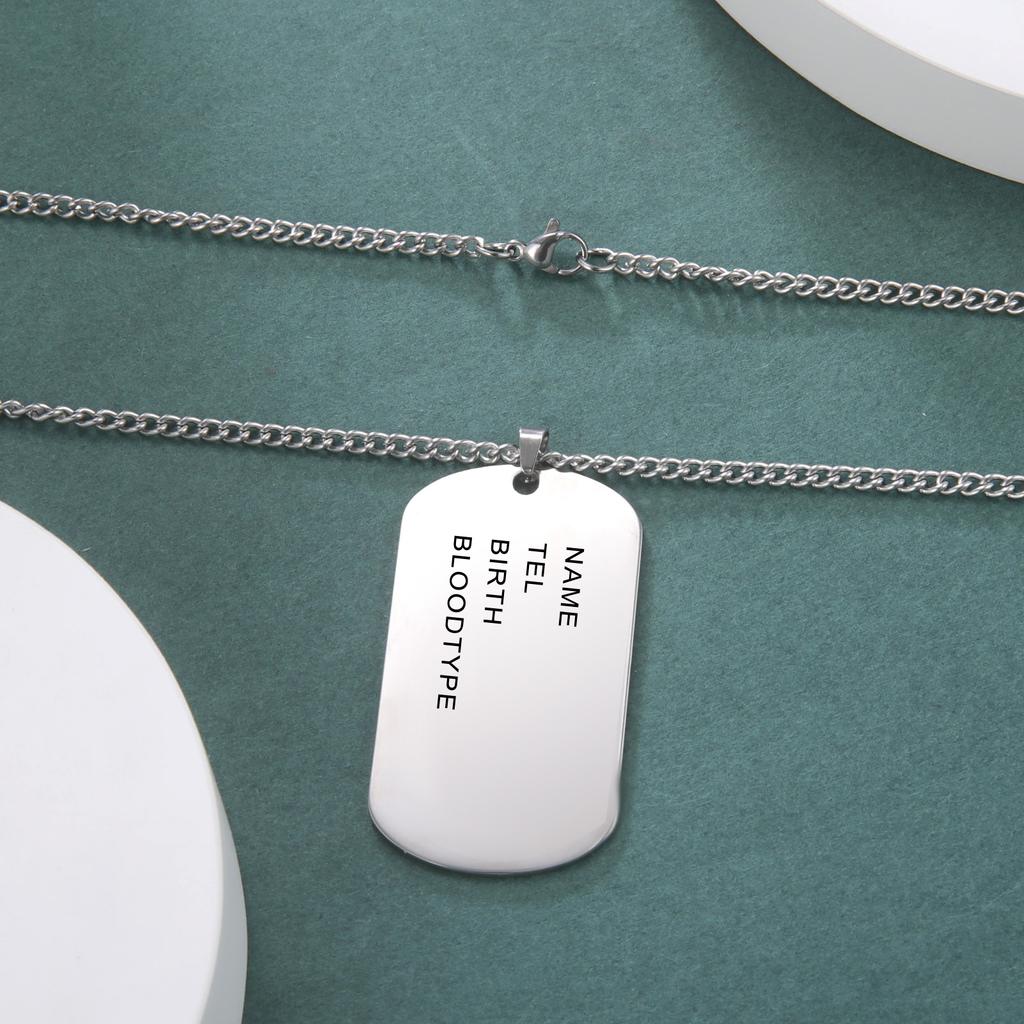 925 Sterling Silber Erkennungsmarken Militär für Männer 14K Gelbgold Militär Halskette für Männer Armee Erkennungsmarken