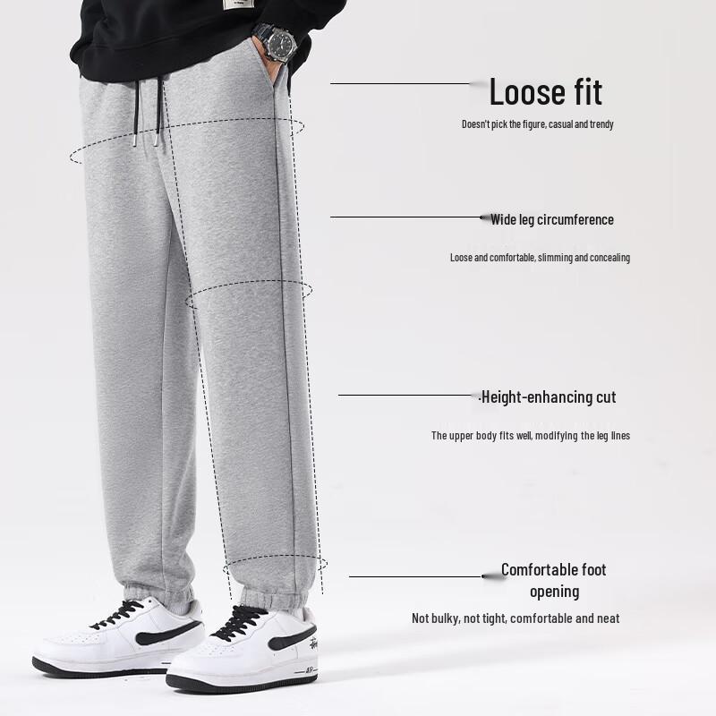 VANCL Men's Winter Warm Fleece-Lined Jogger Sweatpants
