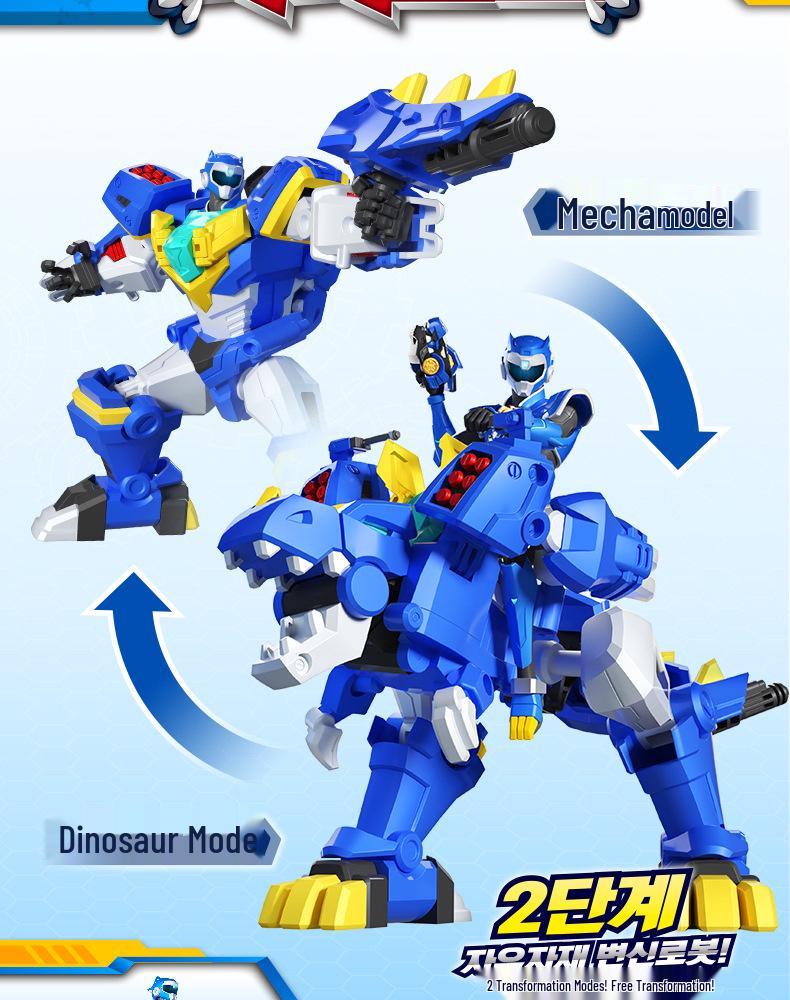Zhan Gao Mini Force Super Dinosaur Power Series 2 Transforming Mecha Robot Toy