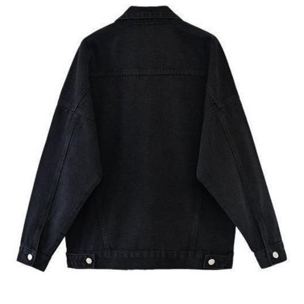 Casual Loose Denim Jacket for Women Students, Autumn and Spring Korean Style Denim Coat