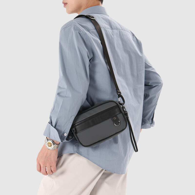 Herren Schultertasche Große Kapazität Multifunktional Einfarbig Crossbody Tasche