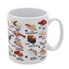 Japan-made mug sushi kanji toppings yunomi design ceramic coffee cup Japanese souvenir tradition tourism memorabilia interesting goods gift