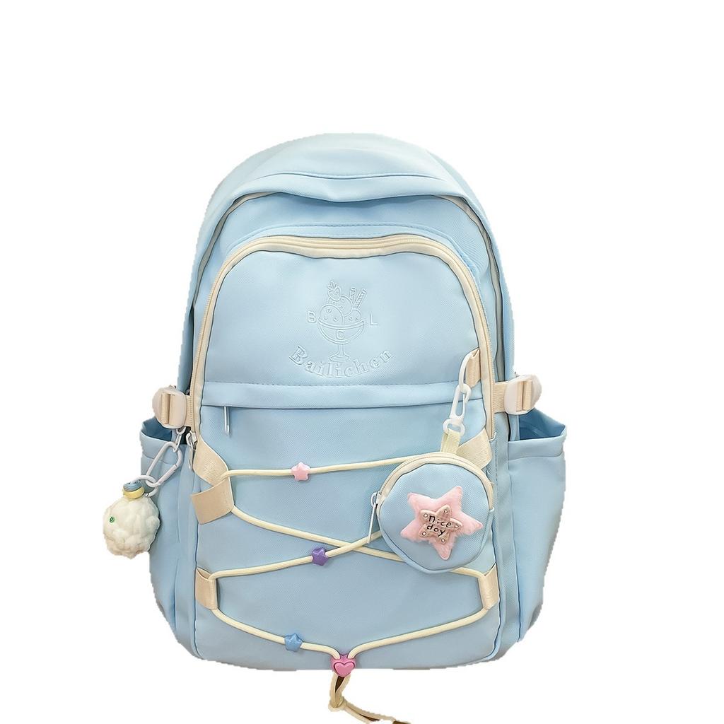 Korean version of Harajuku backpack women's niche large-capacity backpack campus leisure versatile student schoolbag new