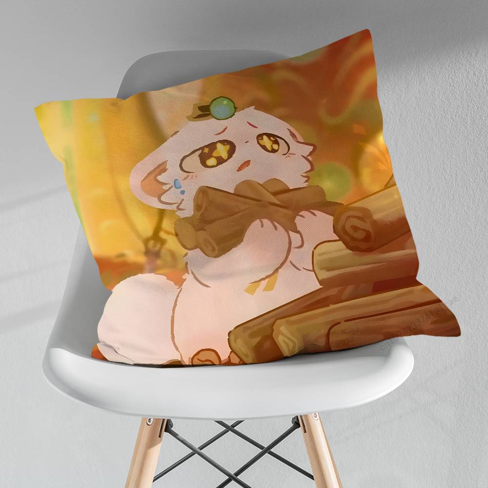 Furry Fabulous Beasts Throw Pillow Case Living Room Sofa Cushion Cover For Home Bedroom Decoration Protector
