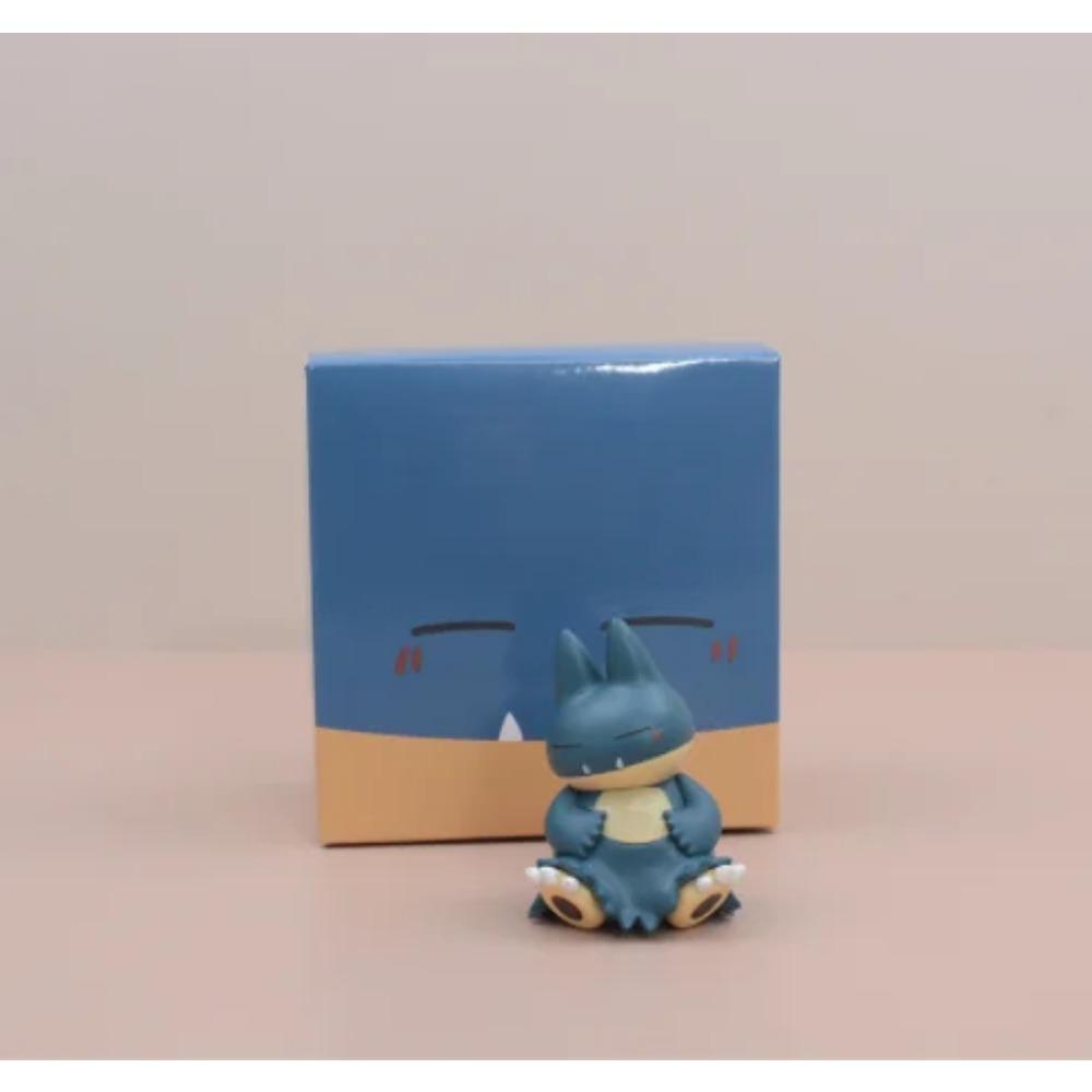 Kawaii Anime Pokemon Snorlax Psyduck Action Figure Cute Model Car Ornaments Gifts Home Portable Ornaments Decoration Toys Gifts