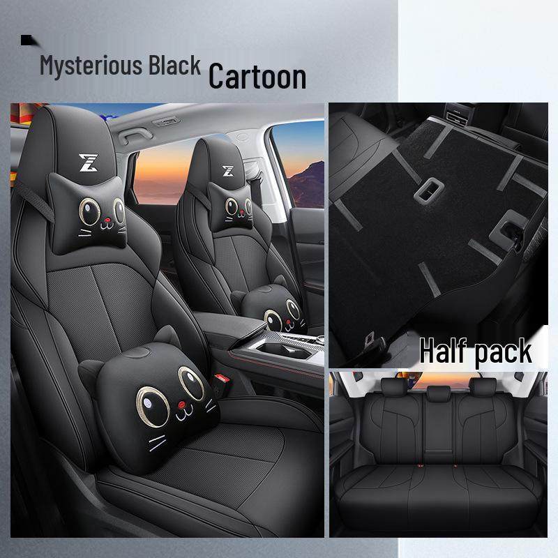 2022 Changan Oshan Z6 Full Coverage Cartoon Seat Cover & Cushion - Blue Whale Design, Four Seasons