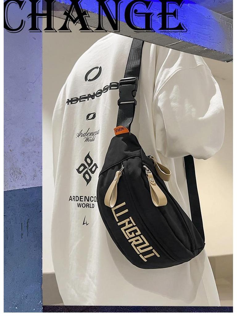 Unisex Fashion Waist Bag – Large Capacity, Lightweight, Casual Sports Shoulder/Crossbody Bag