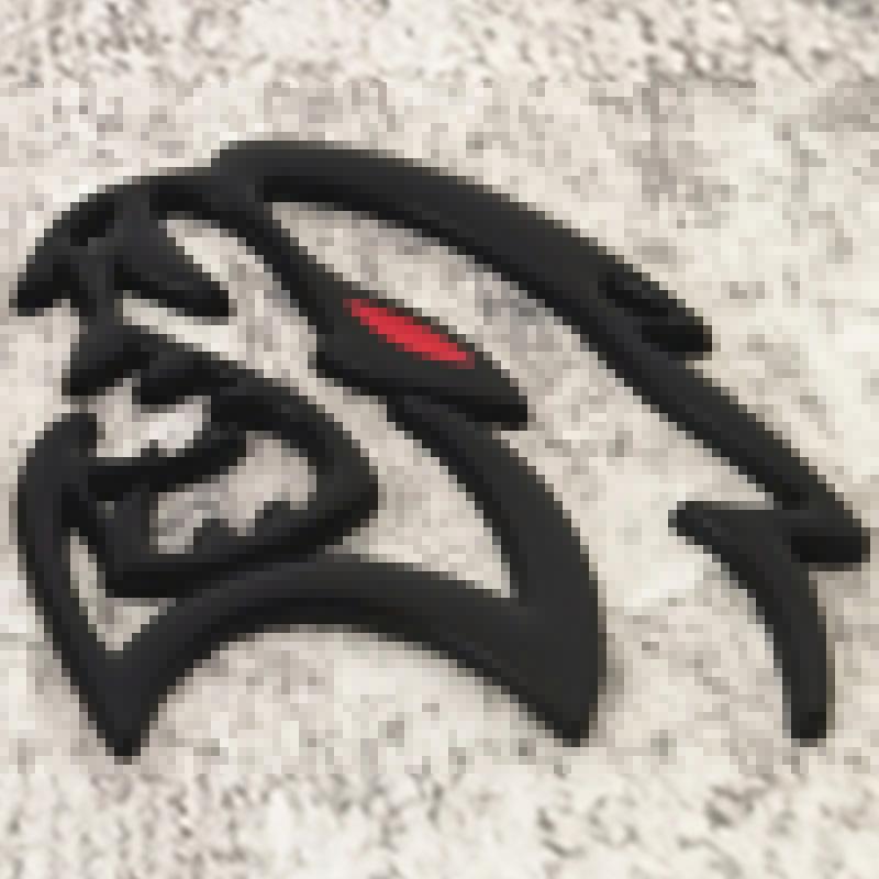 3D Car Stickers Hellcat Head Decal Car Window Vinyl Motorcycle Car Decoration Truck Laptop Camping Surf Decal