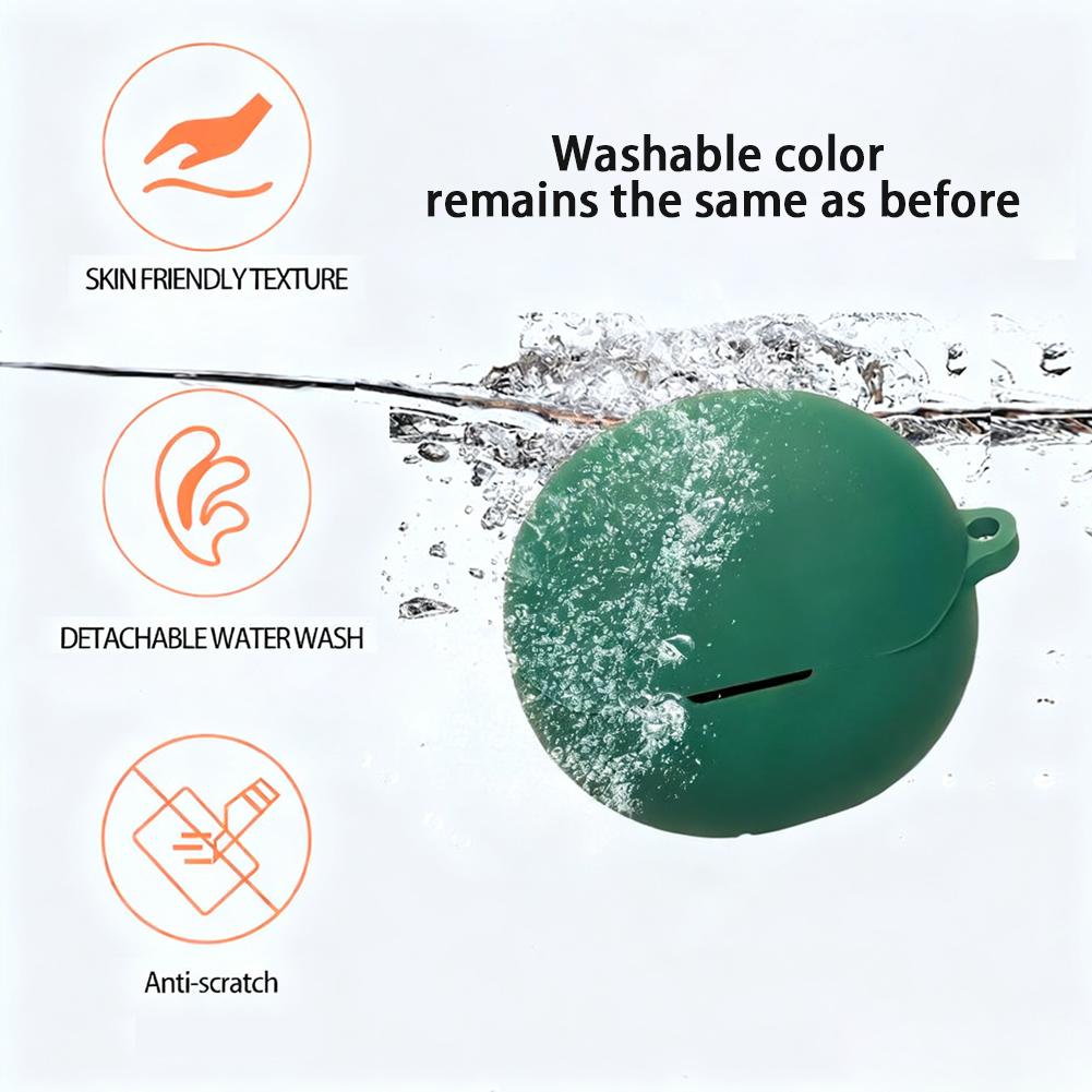 For Baseus Inspire XP1 Headset Protective Case Soft Silicone Case Scratch-resistant Mini Headphone Protective Case