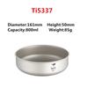 Keith Sets Titanium Bowls Outdoor Camping Picnic Tableware Ultralight Portable Camping Bowl 600ml 700ml 800ml 900ml Ti5376