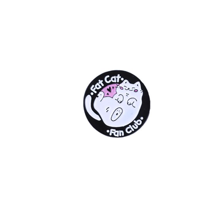 Creative Cartoon Animal Brooch – Cute Cat, Puppy, Duck Alloy Badge for Clothing