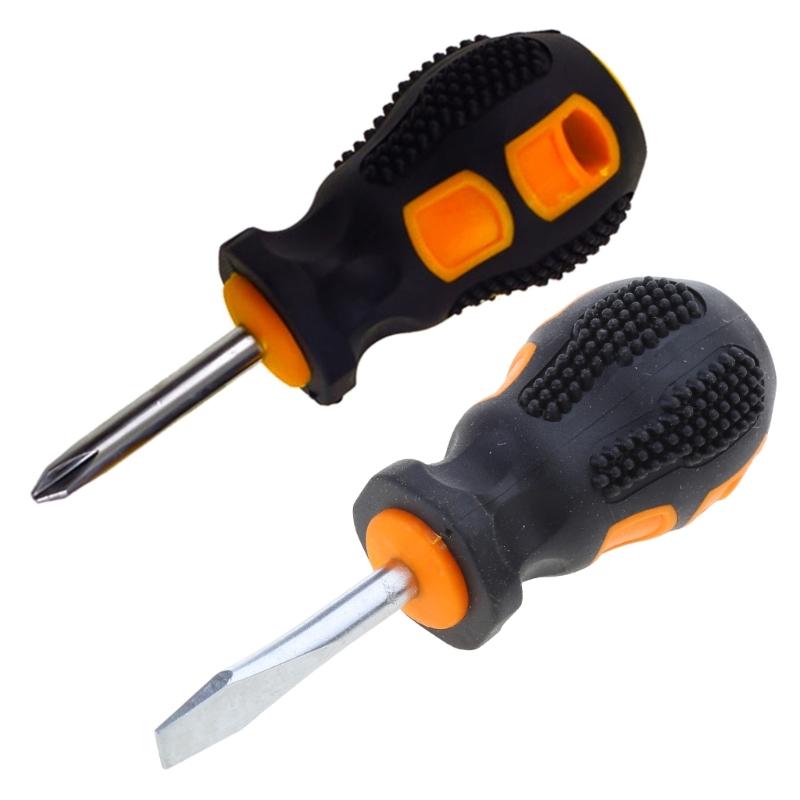 Stubby Screwdriver Carburetor Screwdriver for DIY Repairing Small Hand Tools Manual Repair Radish Head Screwdriver