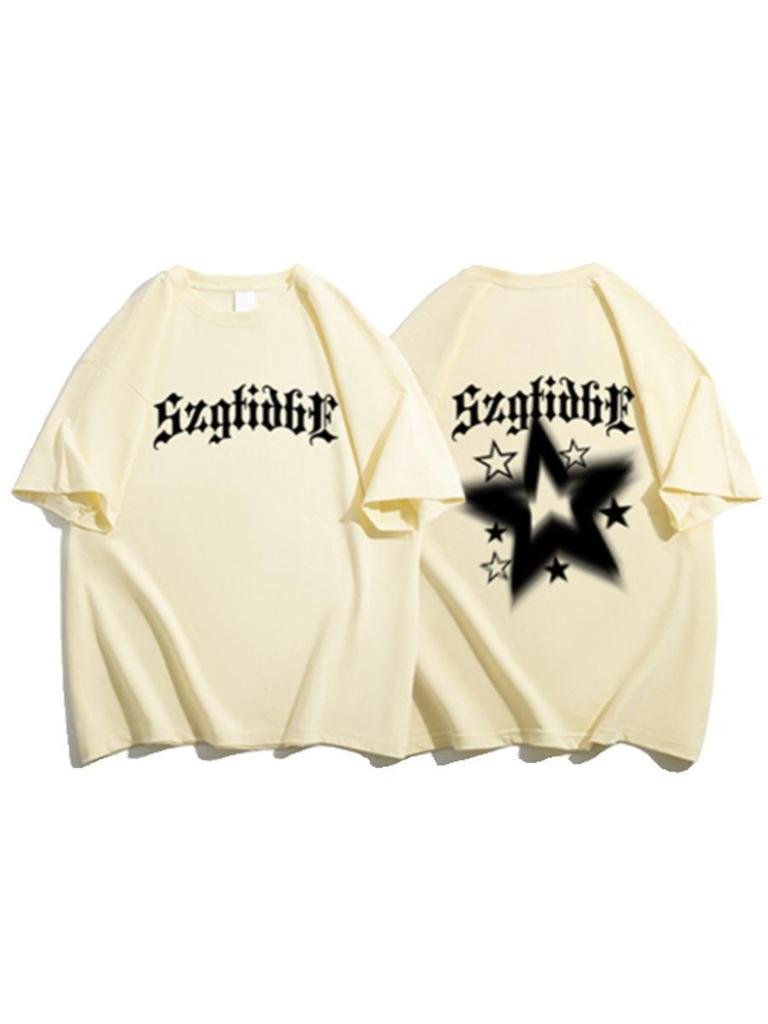 Vínově červené dámské tričko s krátkým rukávem ve větší velikosti - Volné, Trendy americký design