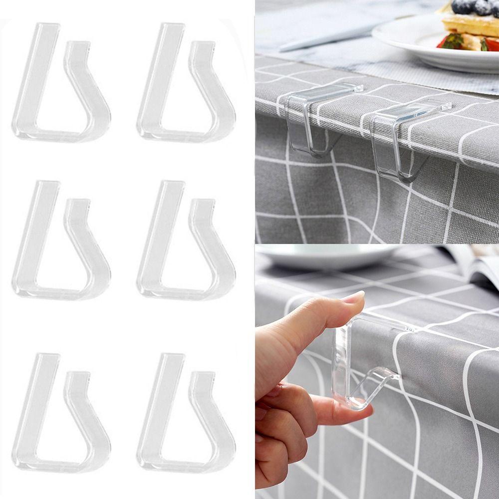 4pcs Multi-function Cloth Clamps Plastic Tablecloth Holder New Tablecloth Clip  Household