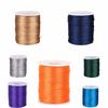 100m Craft String 1.5mm Satin Rattail Cord Solid Color Durable Braided Cord Silky Trim Versatile Beading String Jewelry Making
