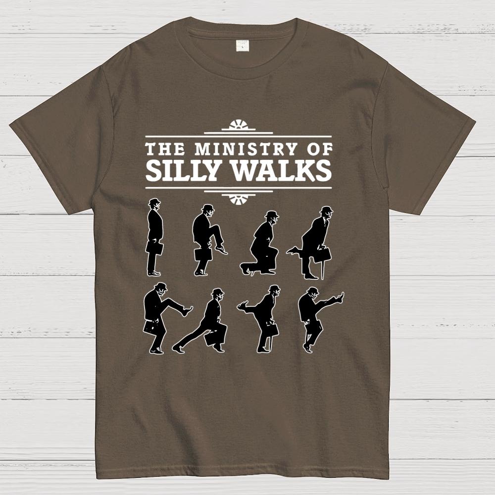 The Ministry of Silly Walks 100% Cotton Summer Casual Cool Loose T-Shirt