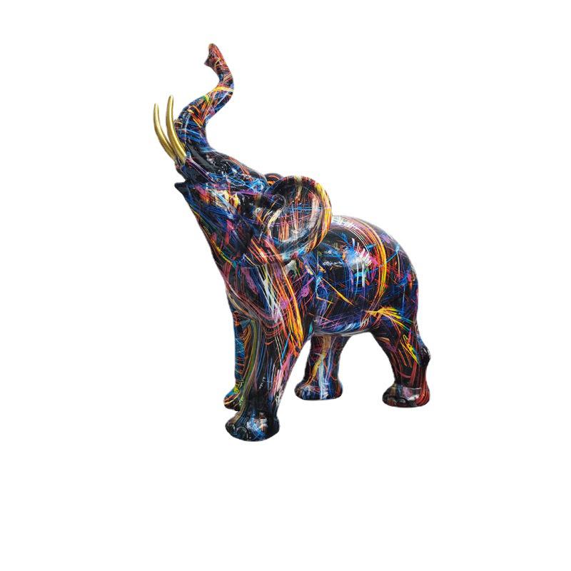 Cross-Border Elephant Ornaments for Home, Living Room, Wine Cabinet, or Office Decor - Art Resin Craft