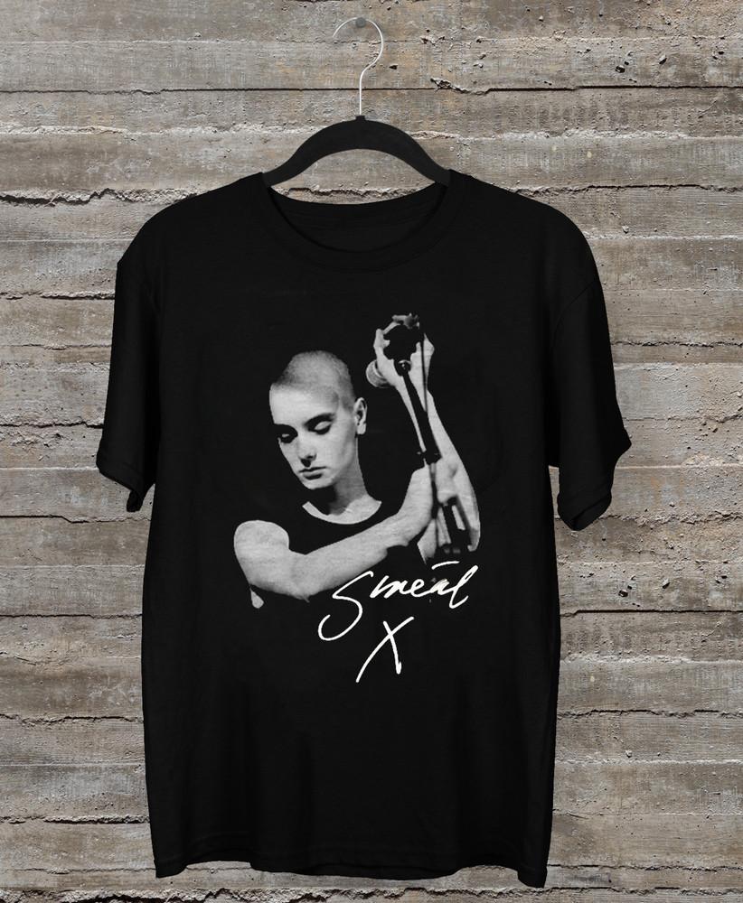 

Sinead O Connor Signature Gift For Fan Black Short Sleeve All Size Shirt Unisex T-Shirt L