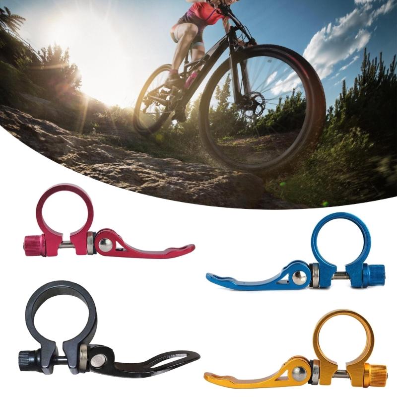 3lots Aluminum Alloys Cycling Seatpost Clamps Folded Bike Seats Post Clamps for Commuters and Cyclists