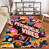 Psychedelic Vibes Carpet with Colorful Abstract Art Pattern Design Suitable for Use As an Anti-slip for Living Room Bedroom Sofas