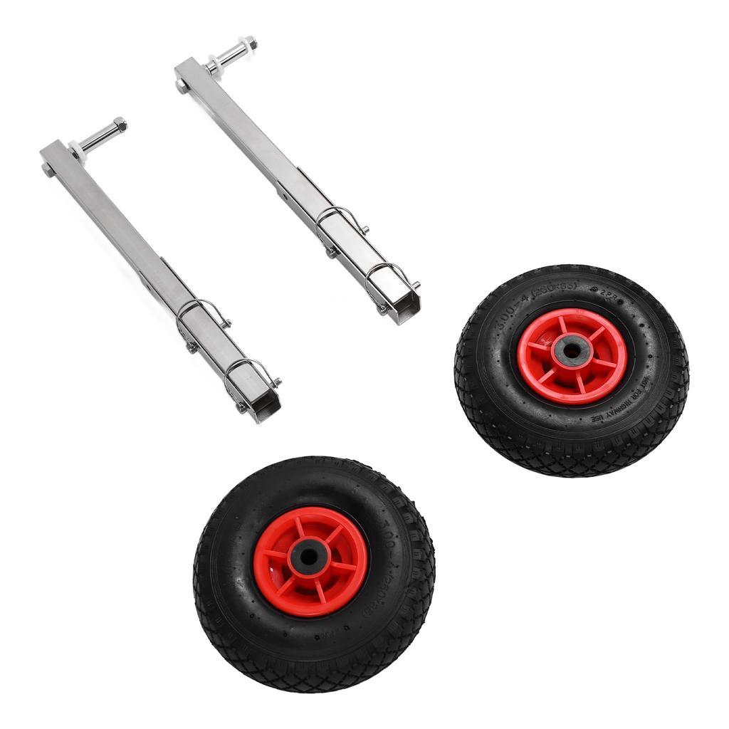 2 buc roată de lansare pentru bărci, din oțel inoxidabil, cu roată de lansare pentru pupa bărcii, cu pini de eliberare rapidă