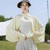 Women's Summer Sunshade Ice Silk Shawl Cape with Breathable Loose Sleeves